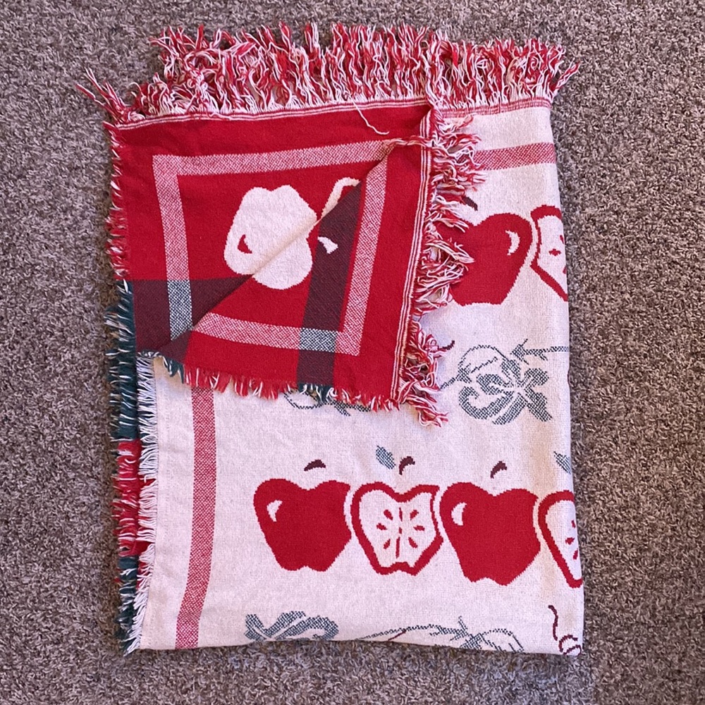 Vintage Double Sided Throw Blanket